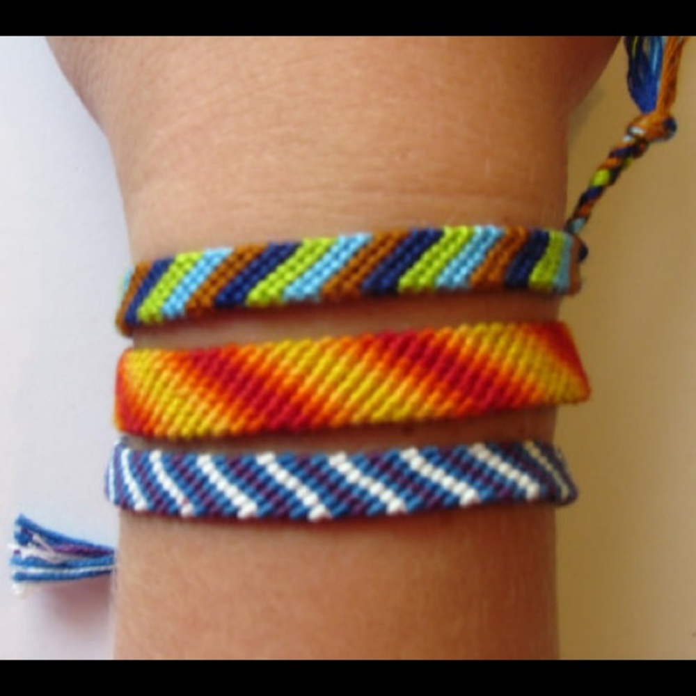 CUSTOM Candy Stripe Friendship Bracelets